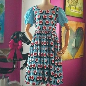 Irregular Choice Sarsparilly Sushi Heart Retro Dress